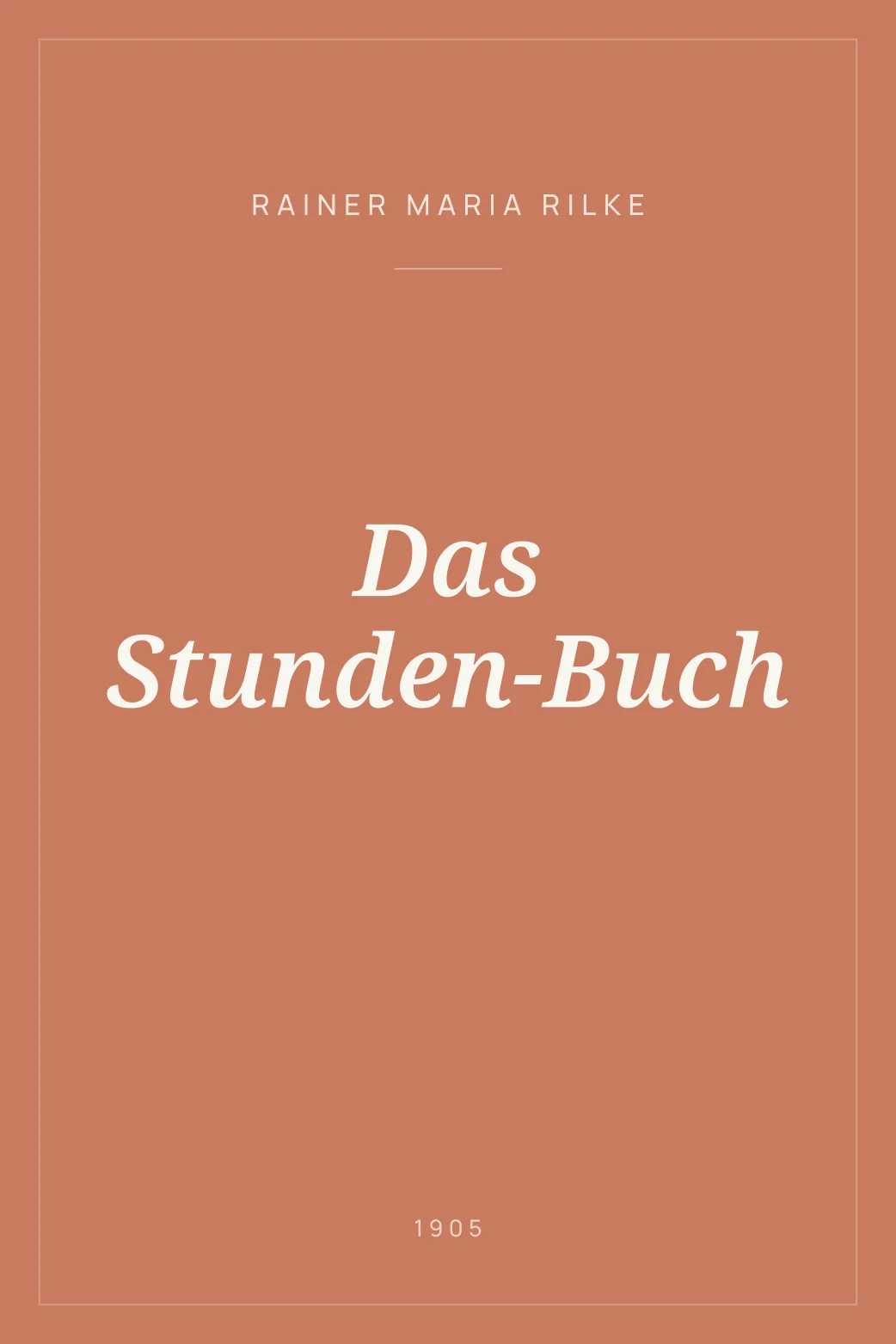 Portada de Das Stunden-Buch