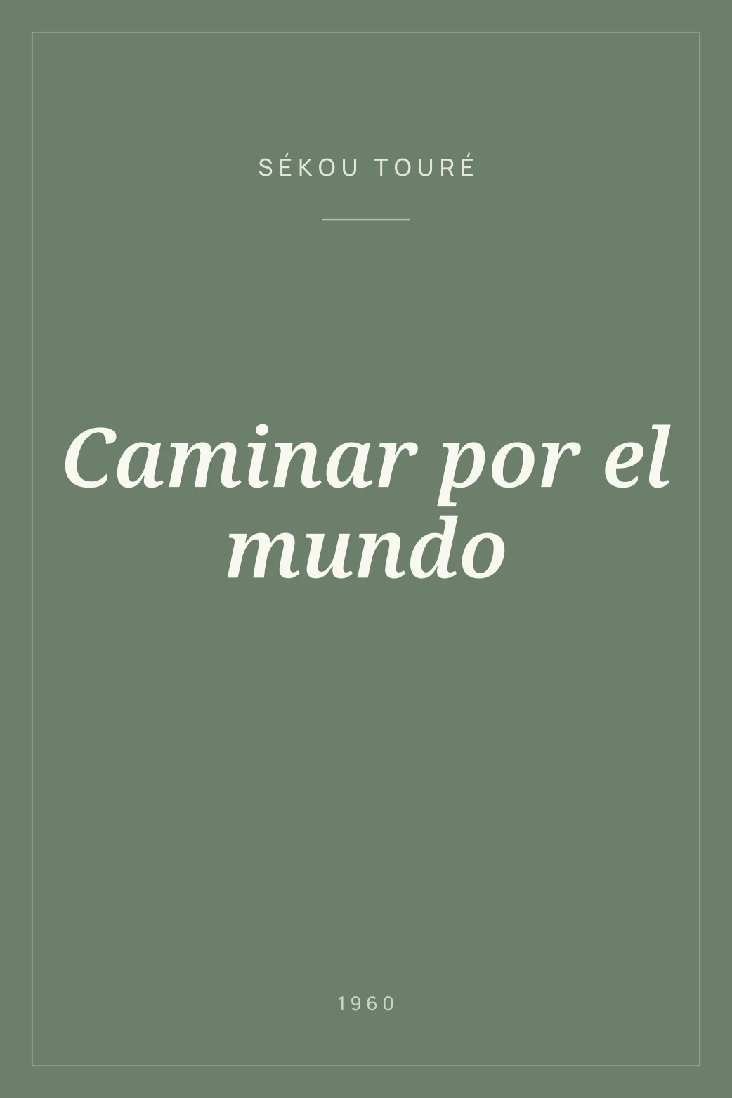 Portada de Caminar por el mundo