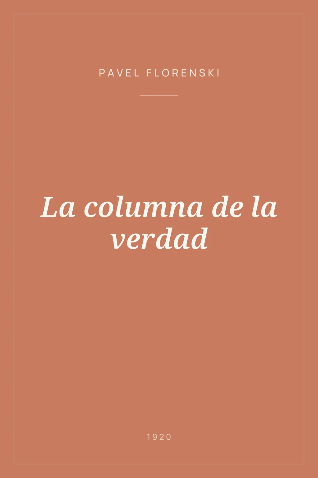 Portada de La columna de la verdad