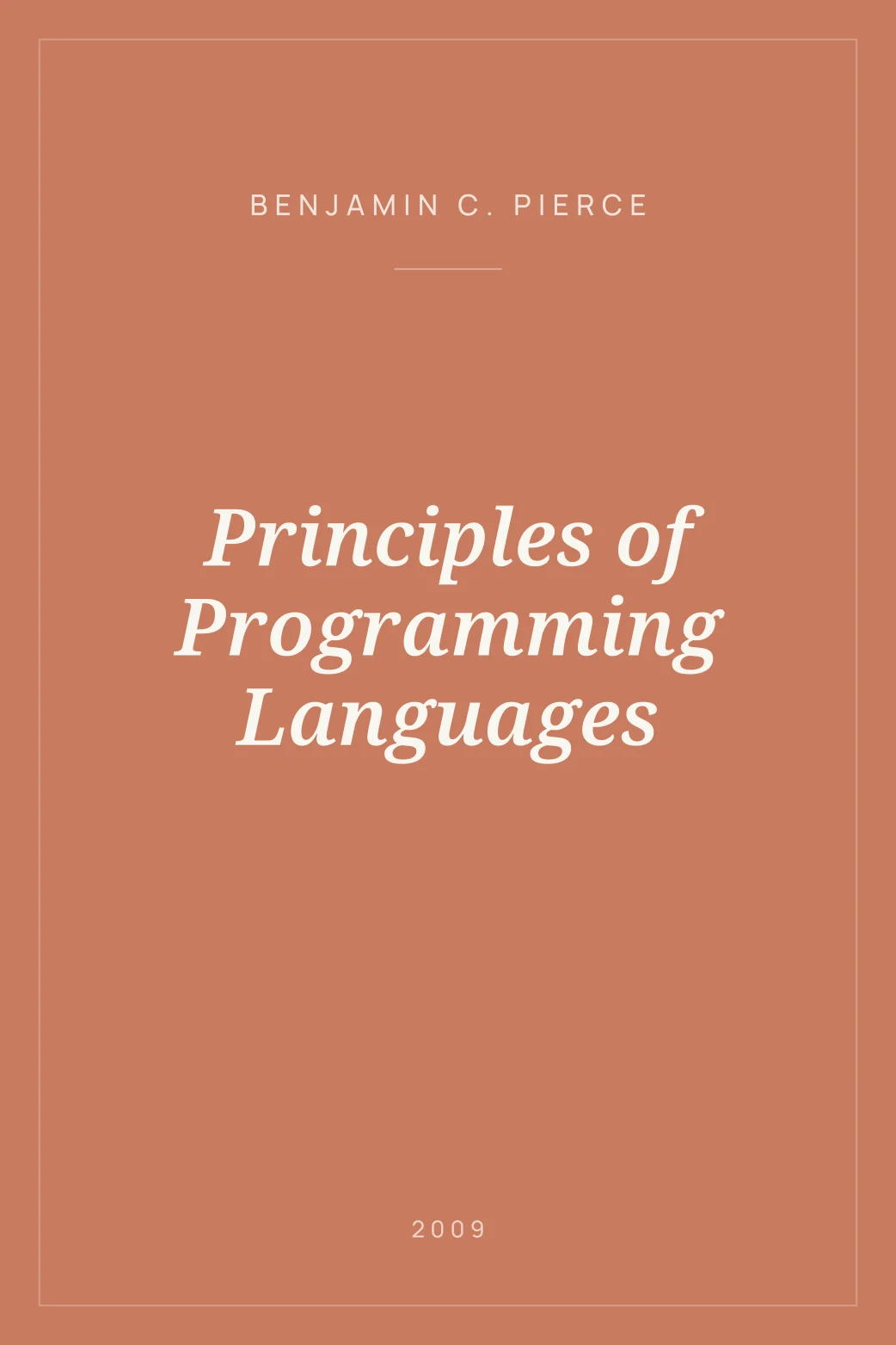 Portada de Principles of Programming Languages