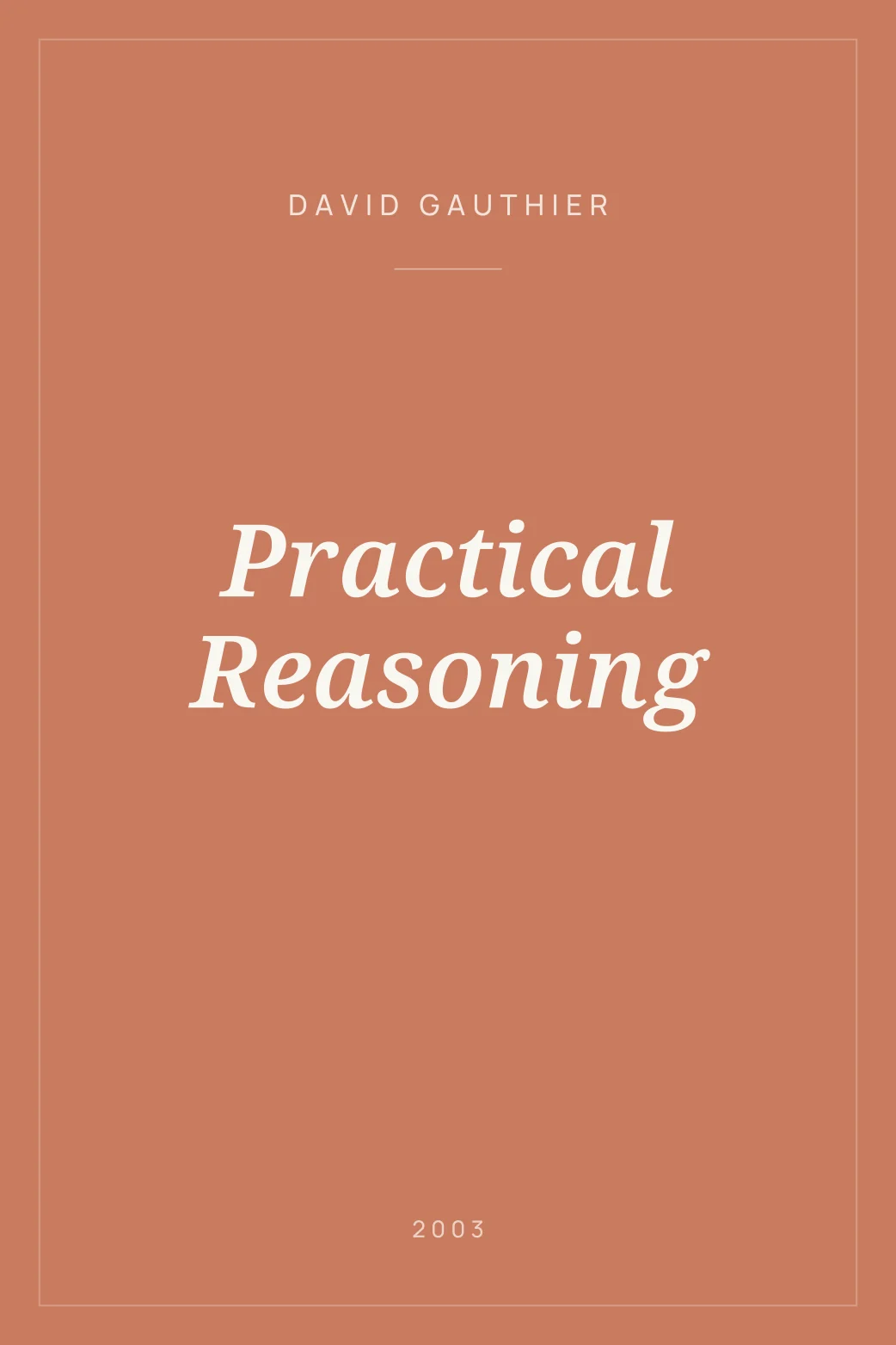 Portada de Practical Reasoning