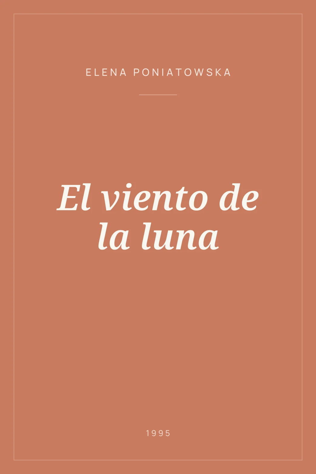 Portada de El viento de la luna