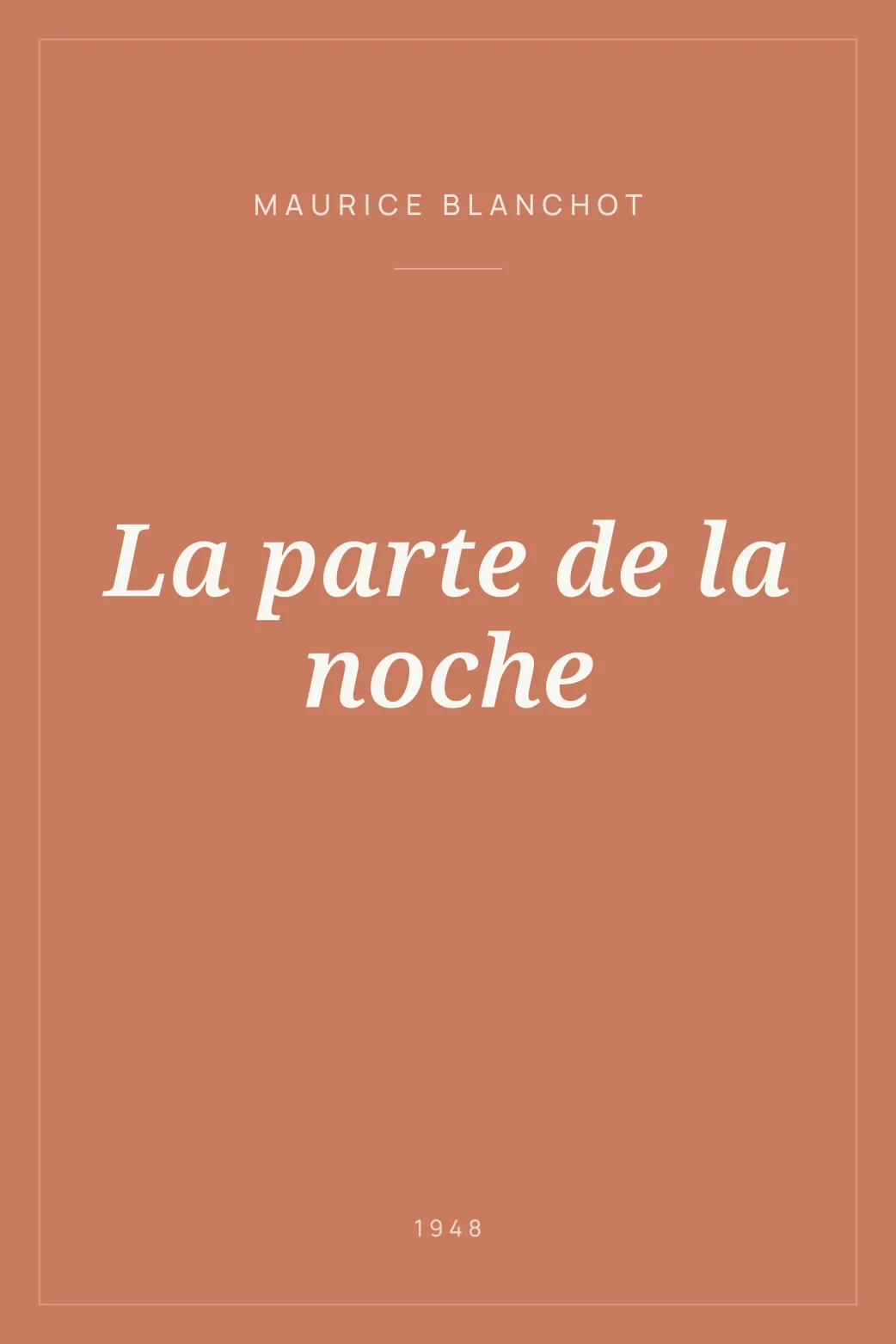 Portada de La parte de la noche