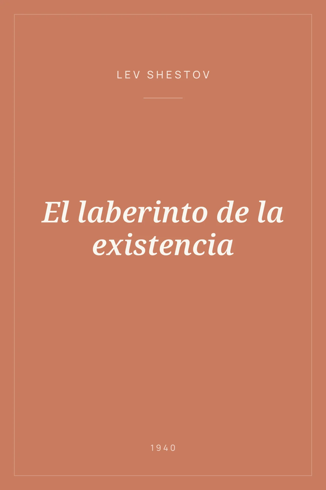 Portada de El laberinto de la existencia