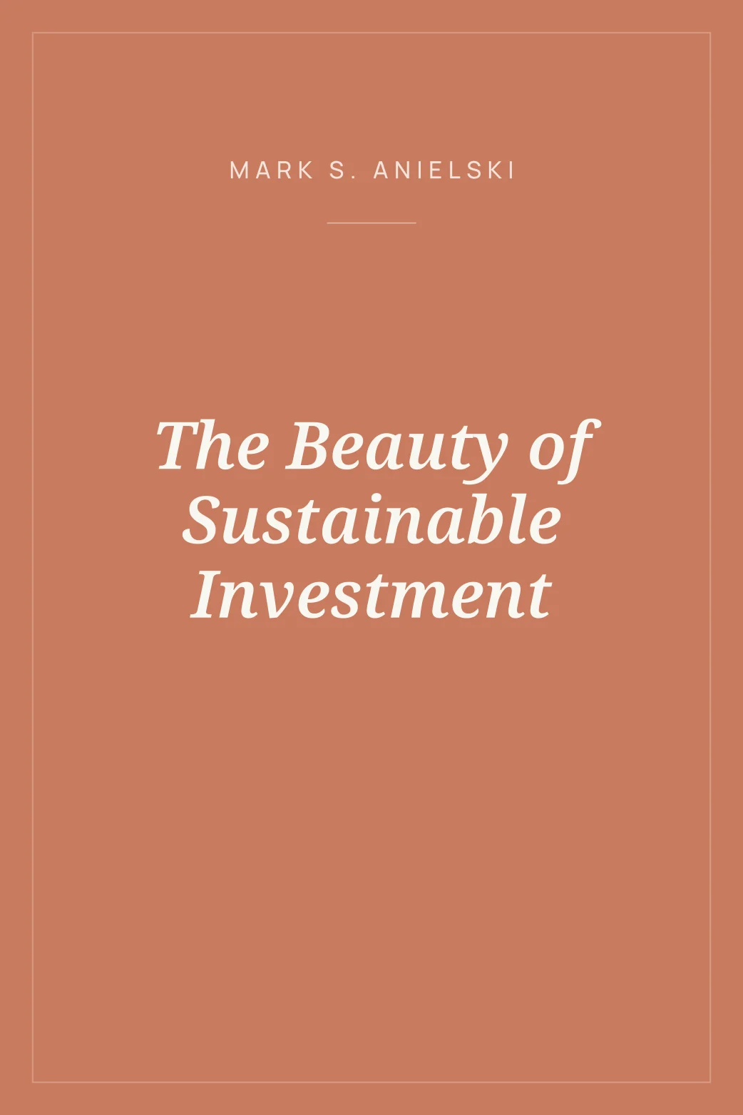 Portada de The Beauty of Sustainable Investment