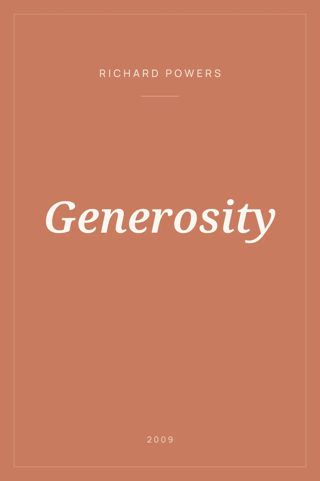 Portada de Generosity