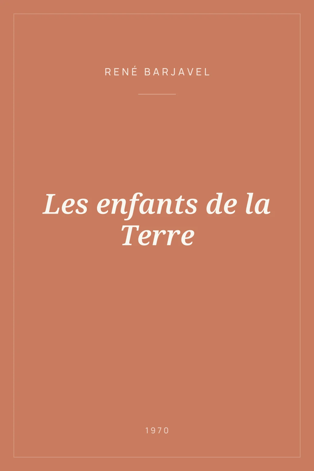 Portada de Les enfants de la Terre