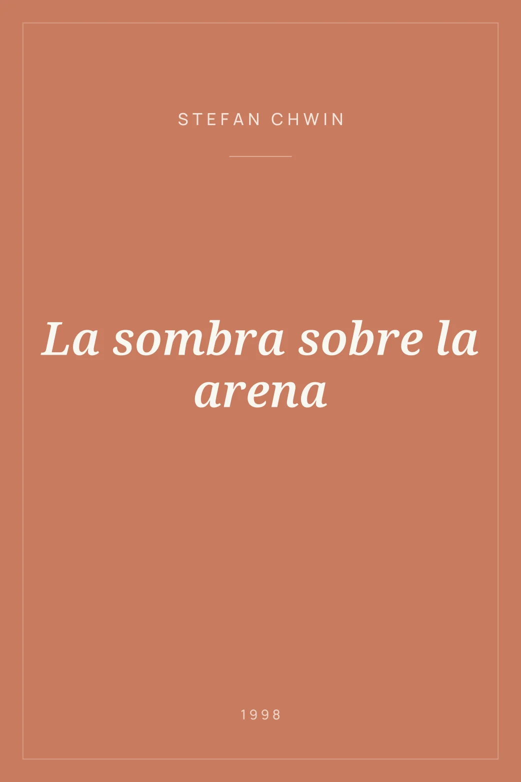 Portada de La sombra sobre la arena