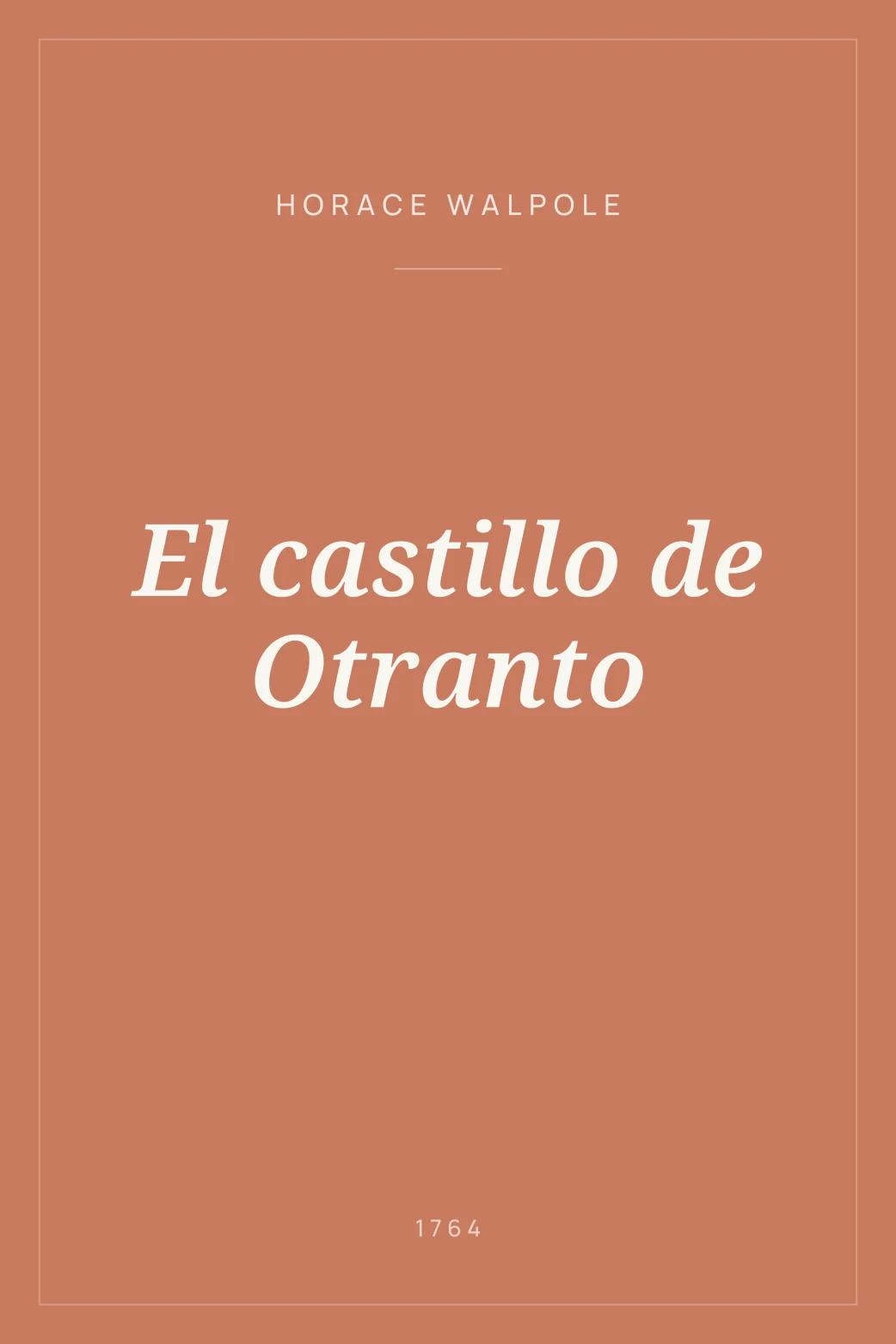 Portada de El castillo de Otranto