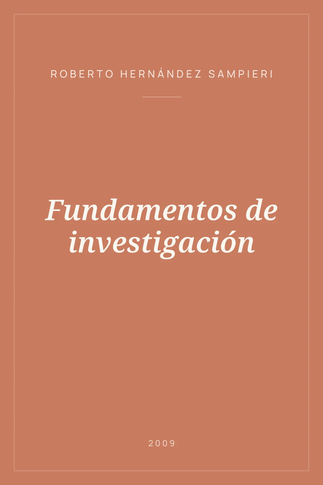 Portada de Fundamentos de investigación