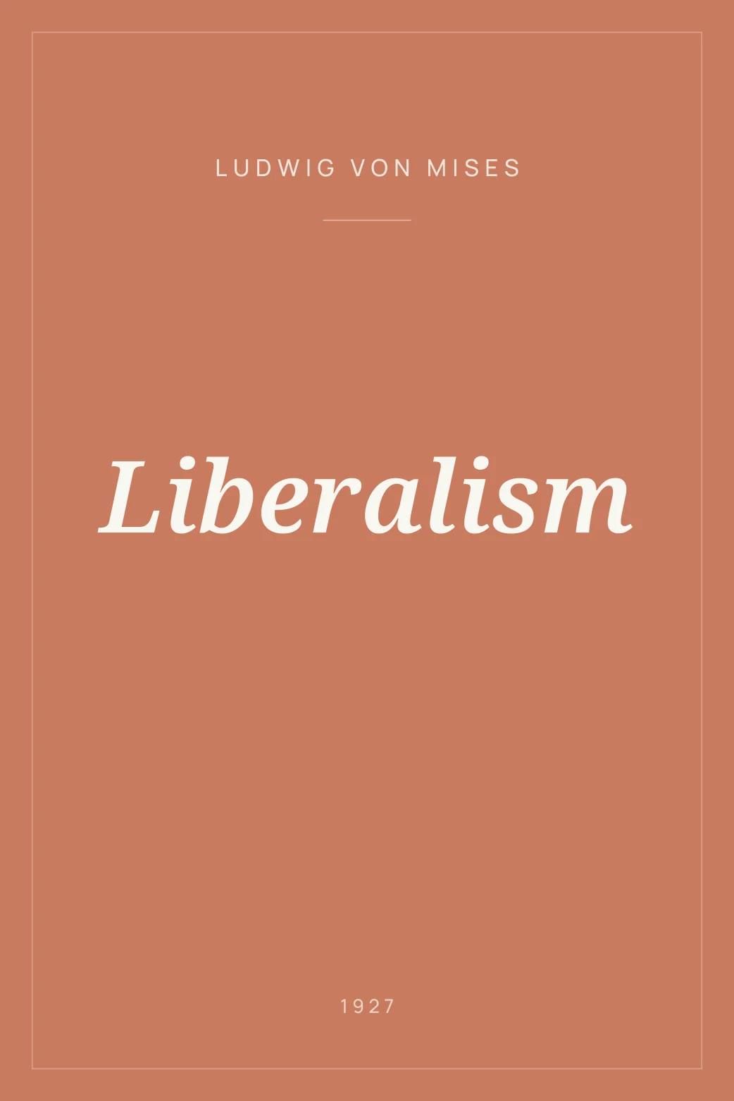Portada de Liberalism