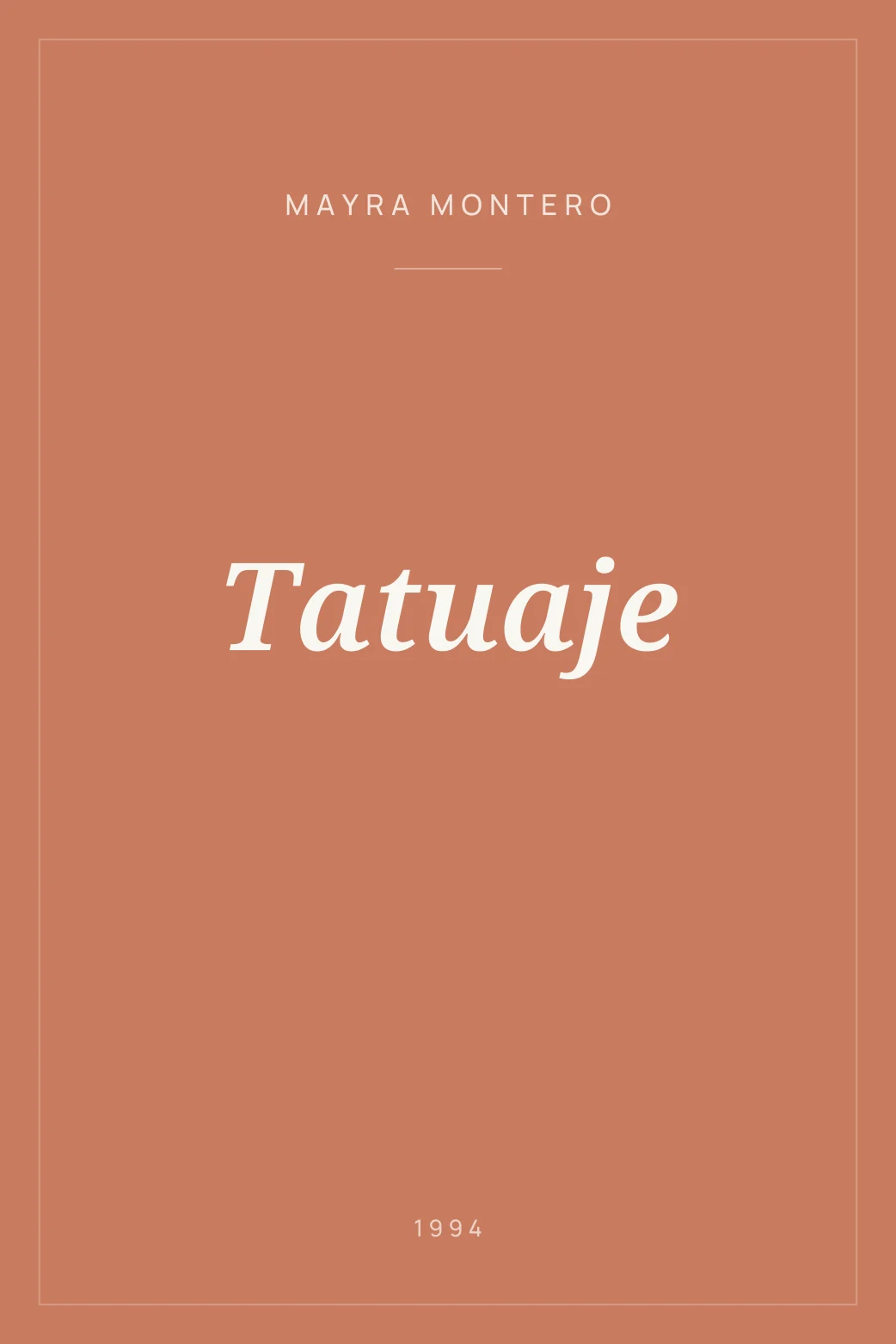 Portada de Tatuaje