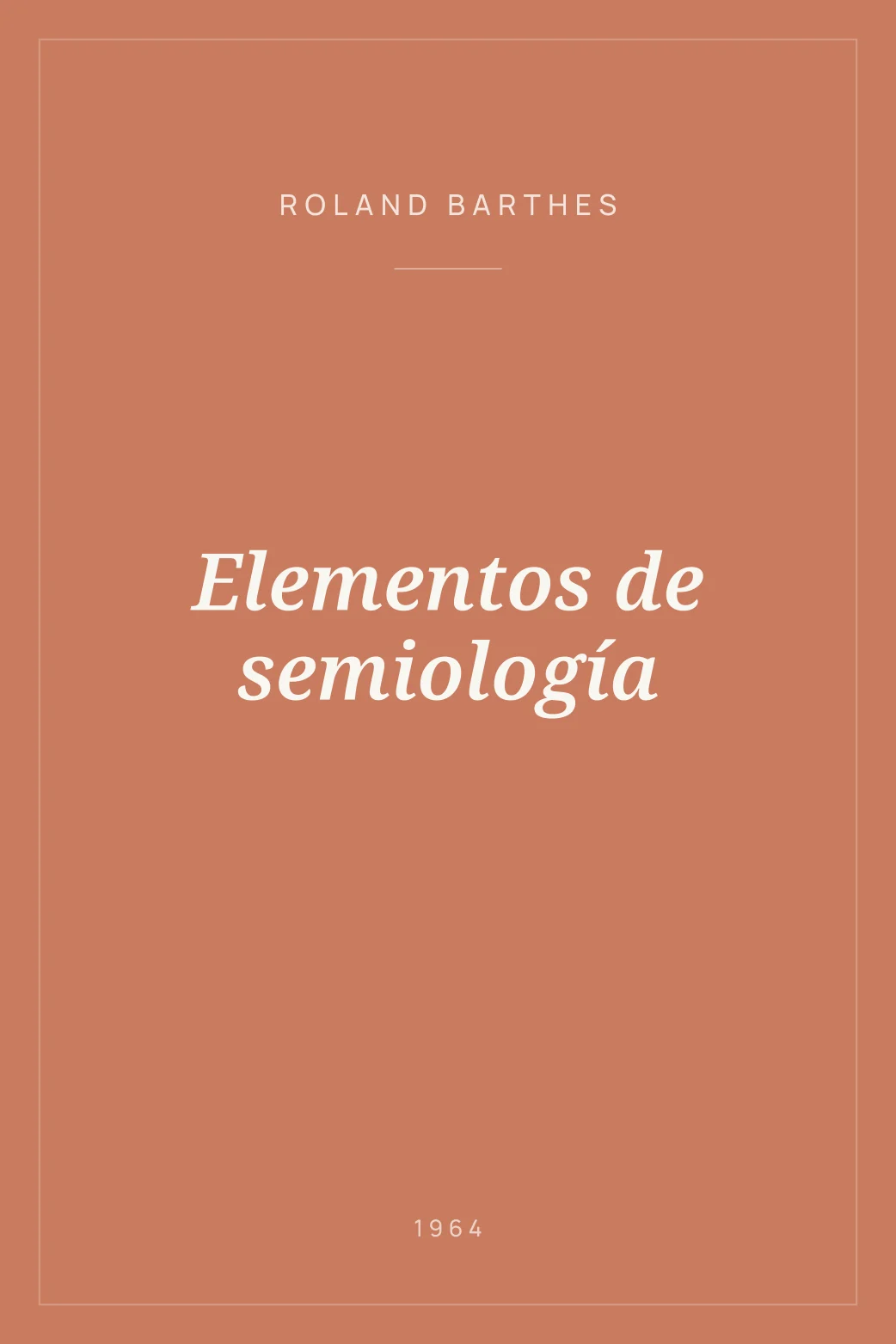 Portada de Elementos de semiología