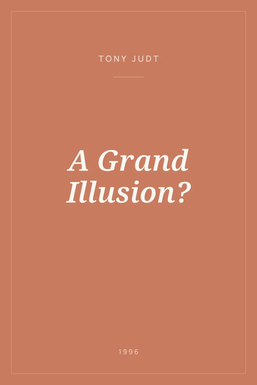 Portada de A Grand Illusion?