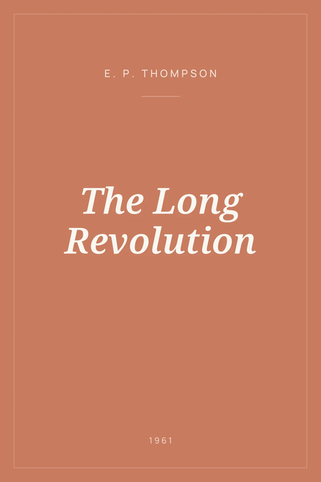 Portada de The Long Revolution