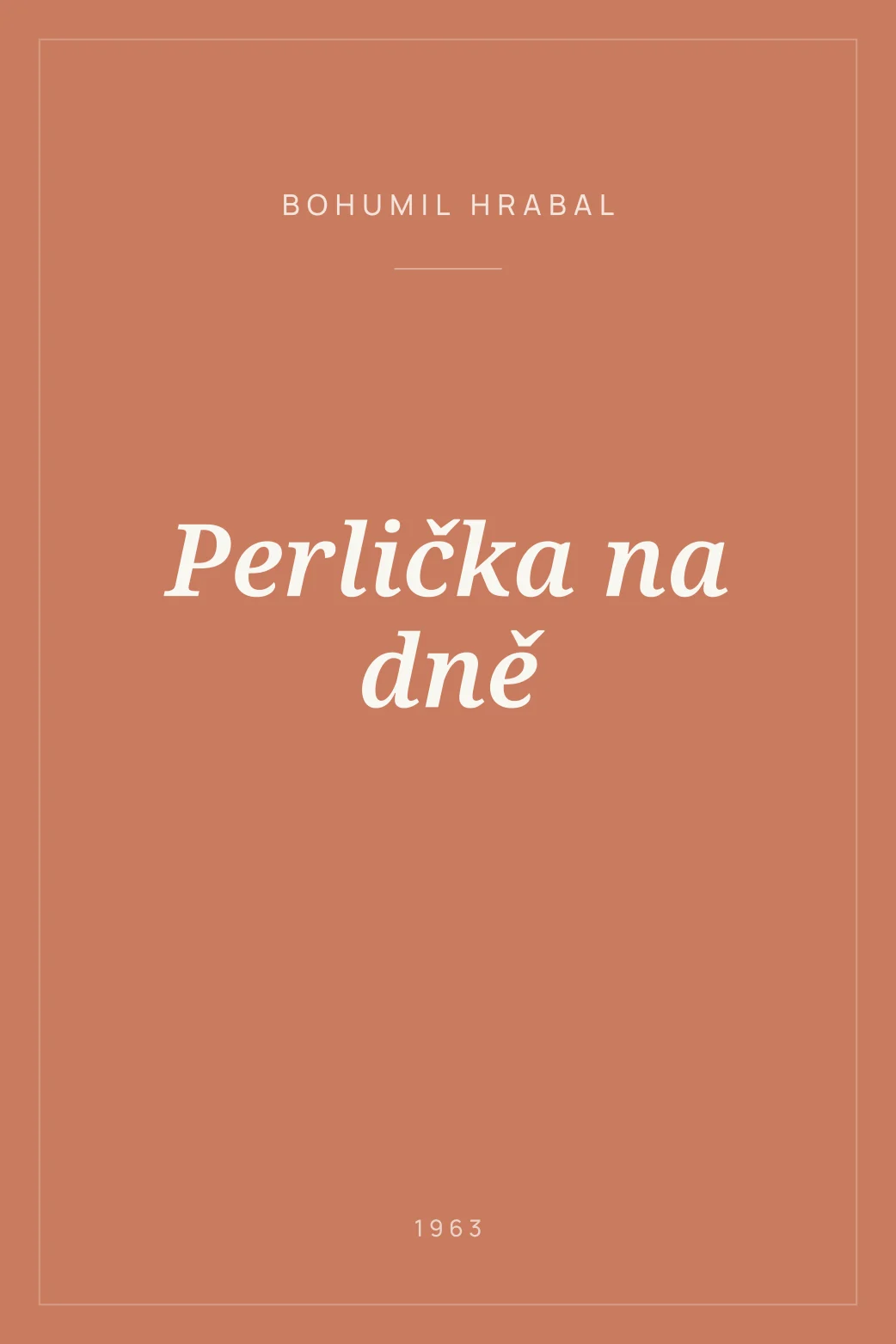 Portada de Perlička na dně