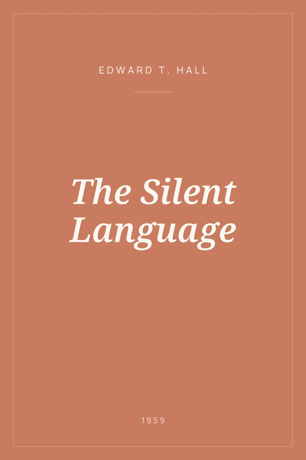 Portada de The Silent Language