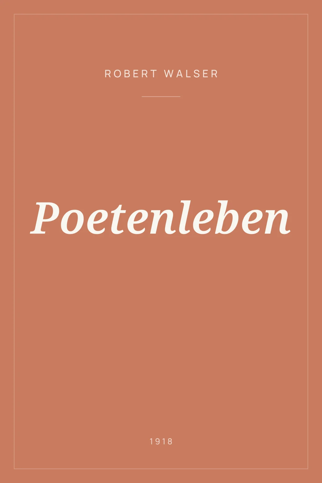 Portada de Poetenleben