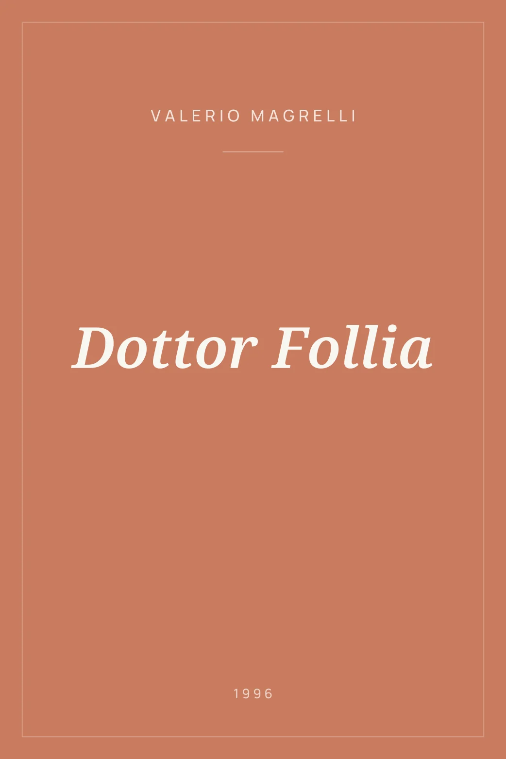 Portada de Dottor Follia