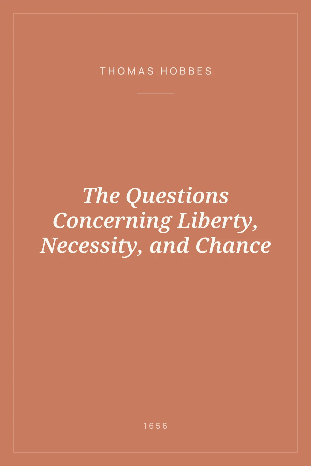 Portada de The Questions Concerning Liberty, Necessity, and Chance