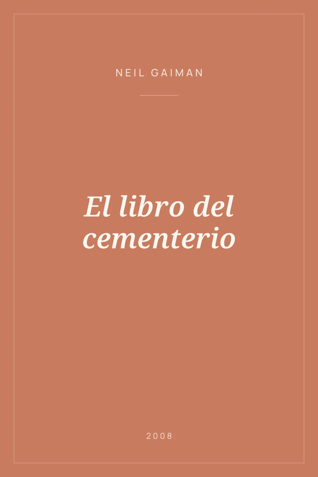 Portada de El libro del cementerio