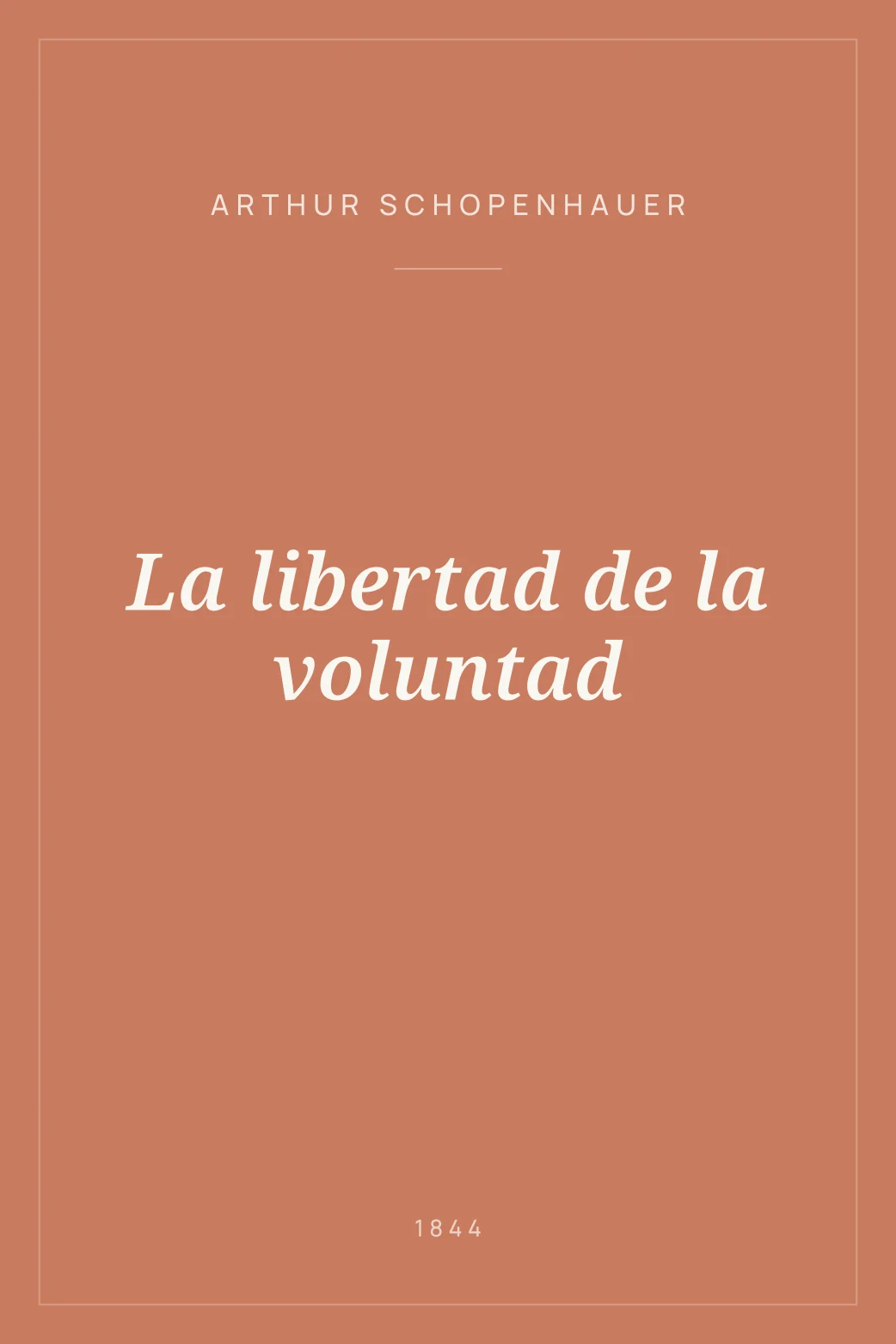 Portada de La libertad de la voluntad