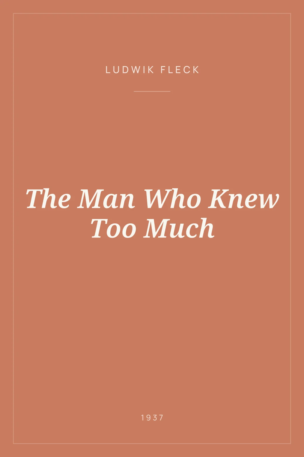 Portada de The Man Who Knew Too Much