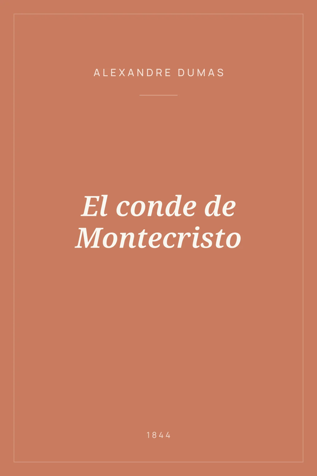 Portada de El conde de Montecristo