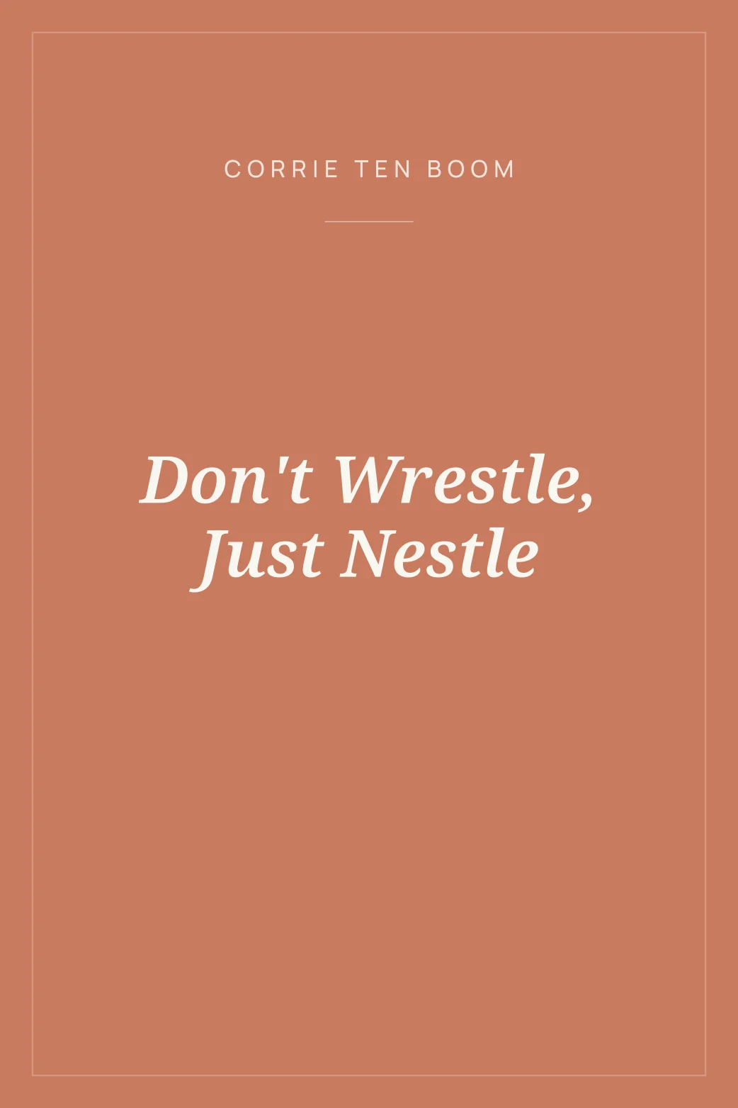 Portada de Don't Wrestle, Just Nestle