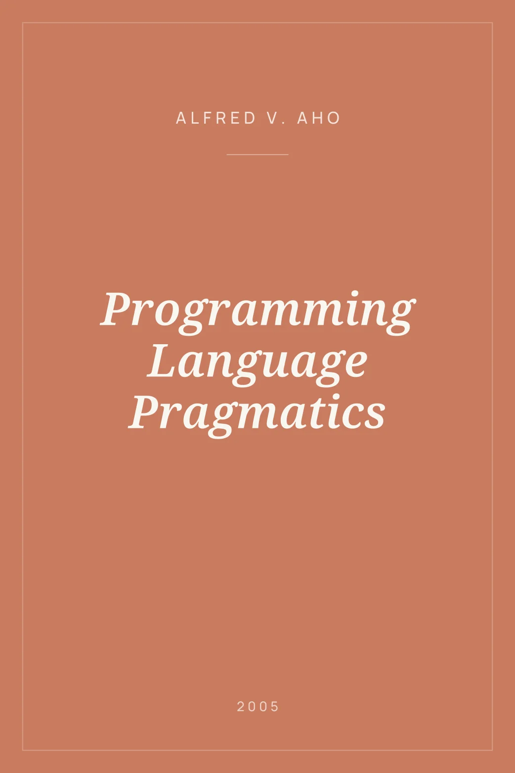 Portada de Programming Language Pragmatics