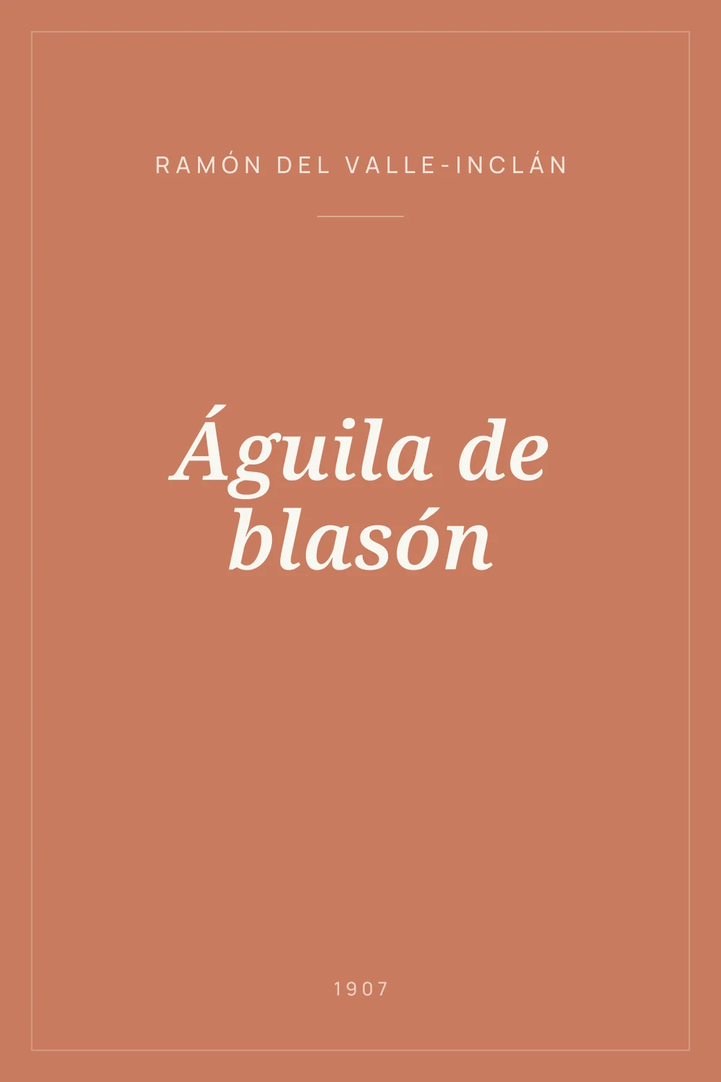 Portada de Águila de blasón