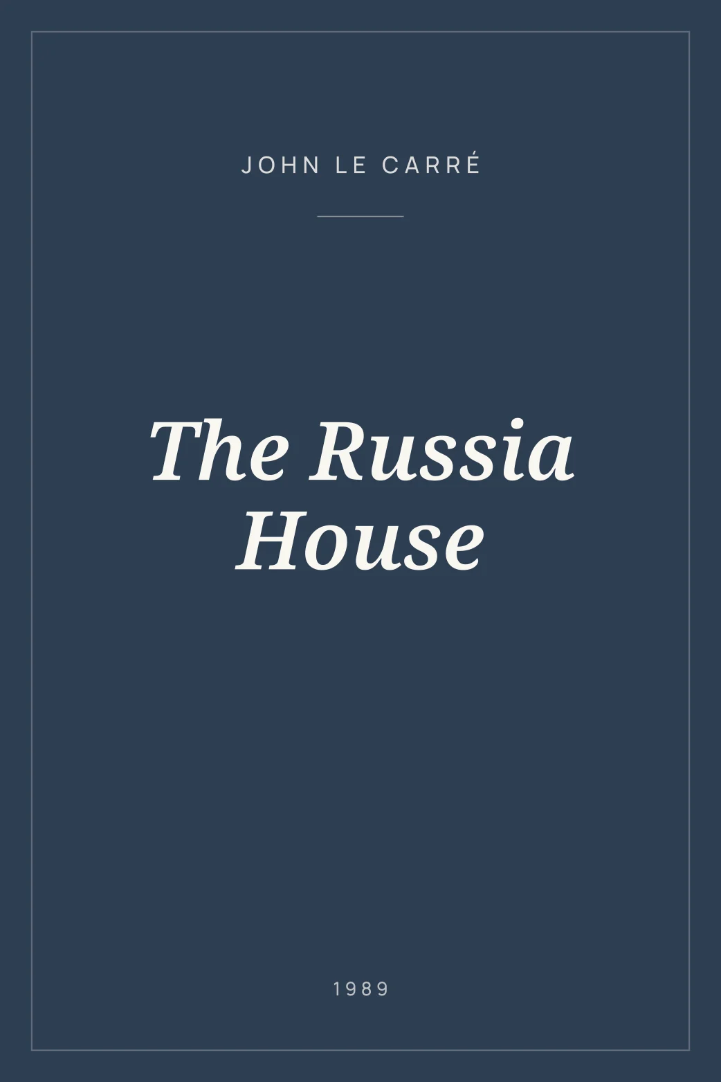 Portada de The Russia House