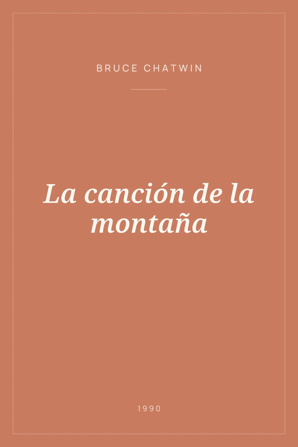 Portada de La canción de la montaña
