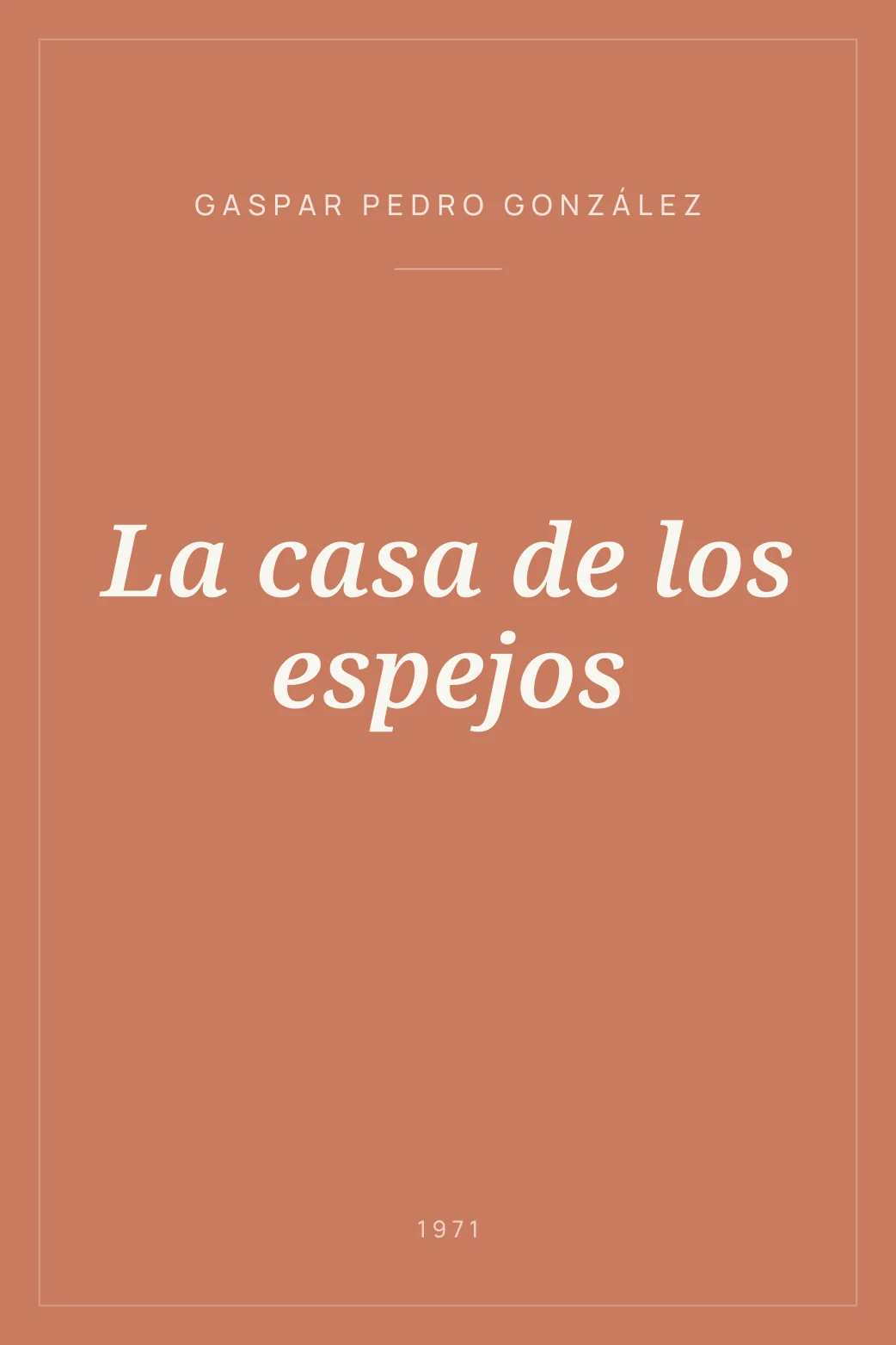 Portada de La casa de los espejos