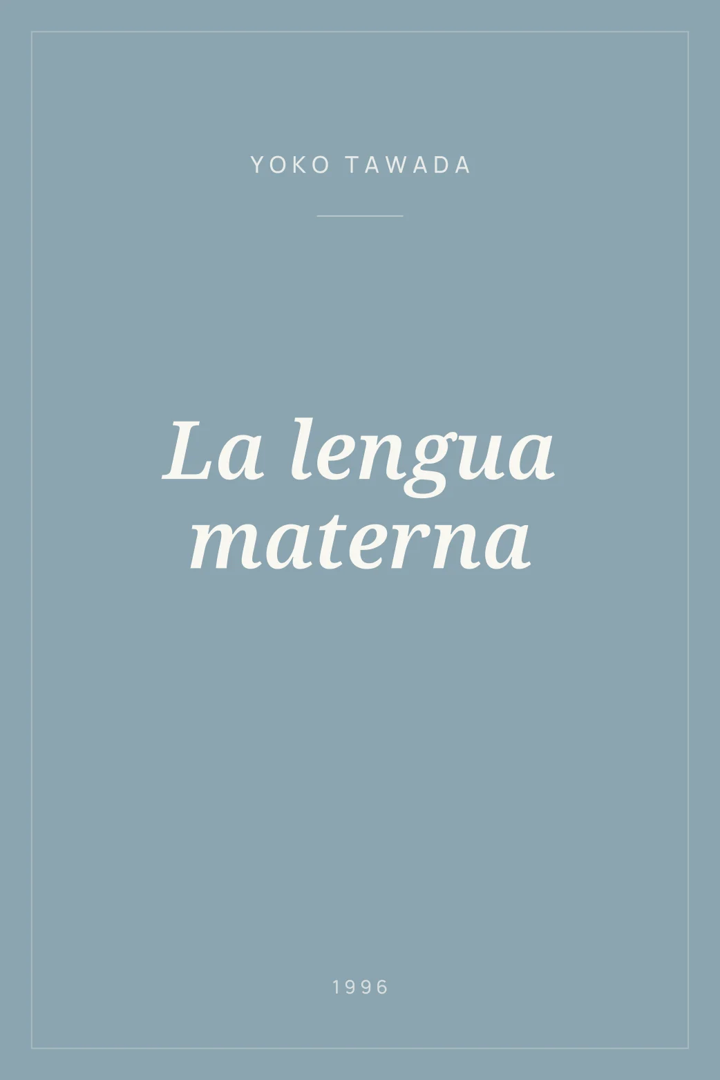 Portada de La lengua materna