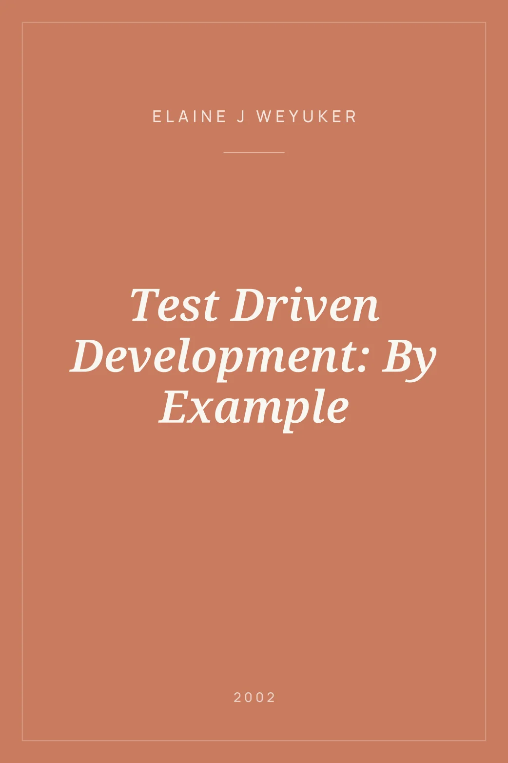 Portada de Test Driven Development: By Example