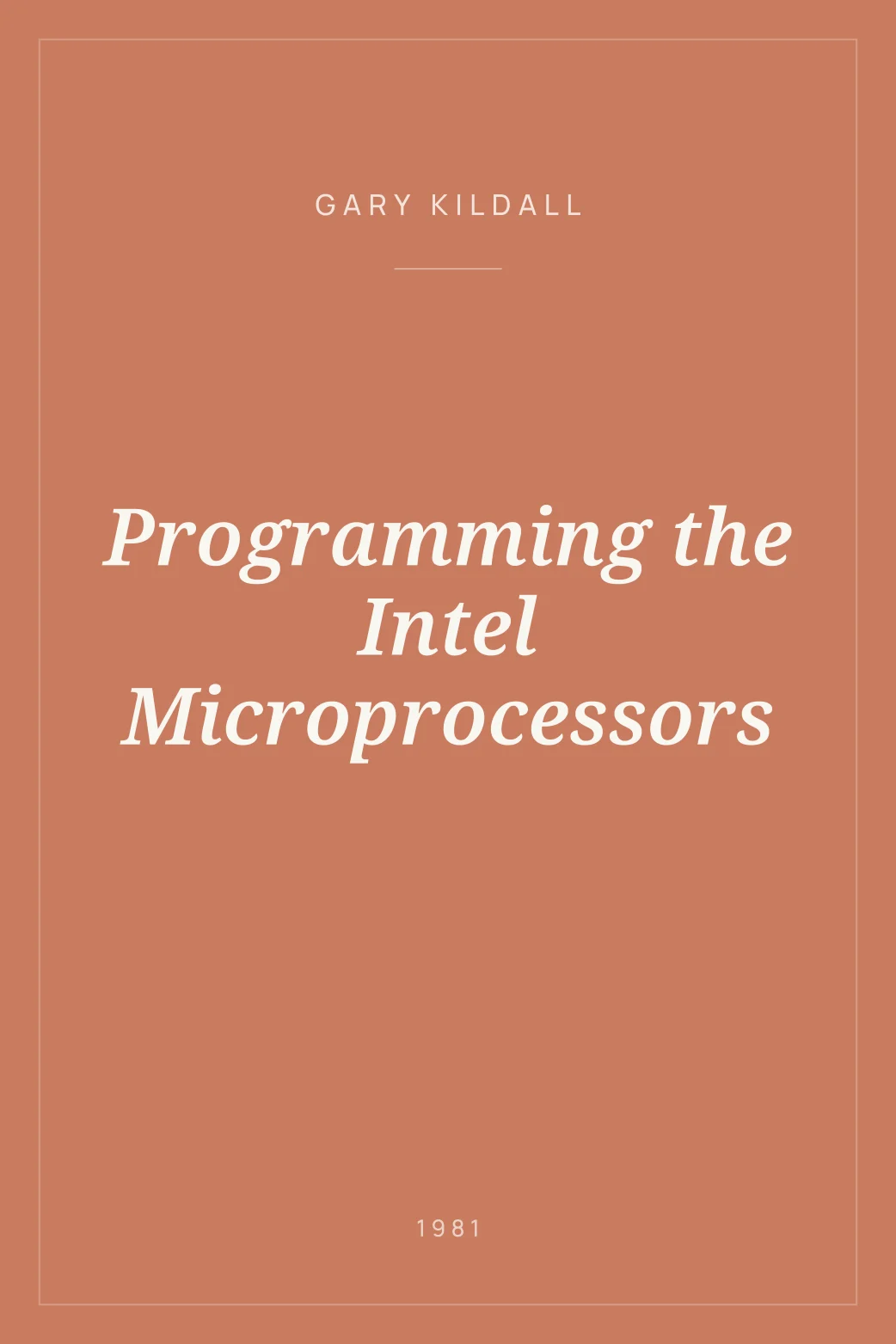 Portada de Programming the Intel Microprocessors