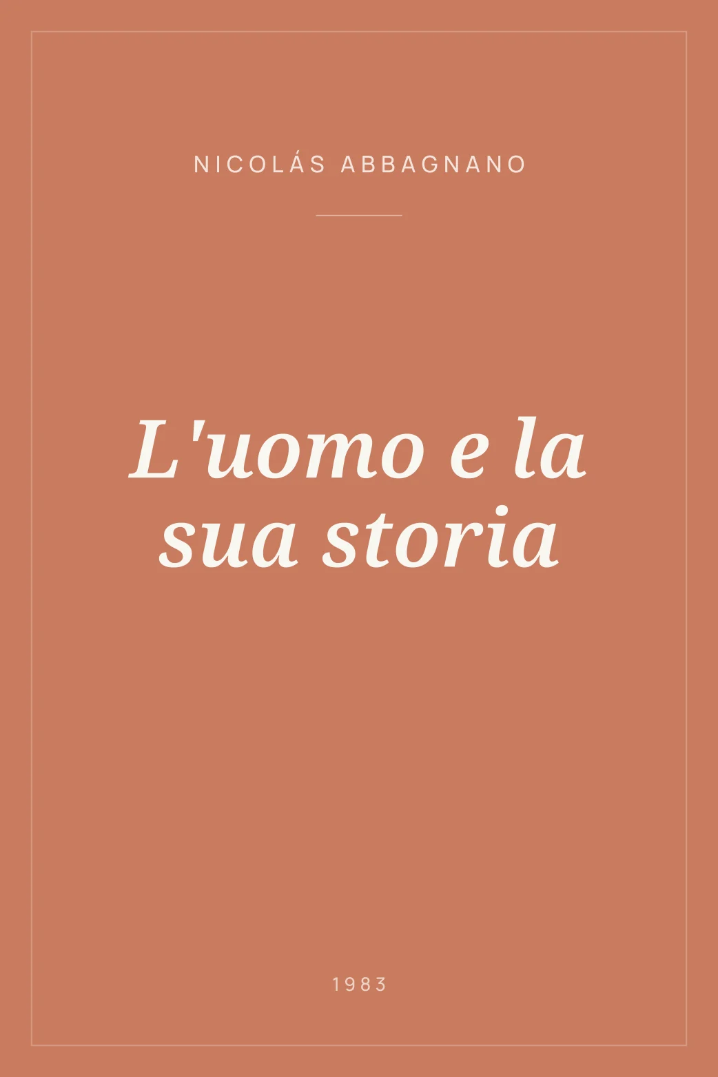 Portada de L'uomo e la sua storia