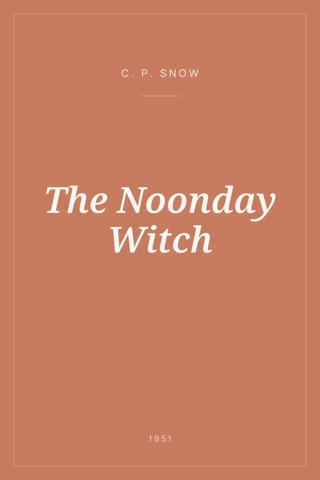 Portada de The Noonday Witch