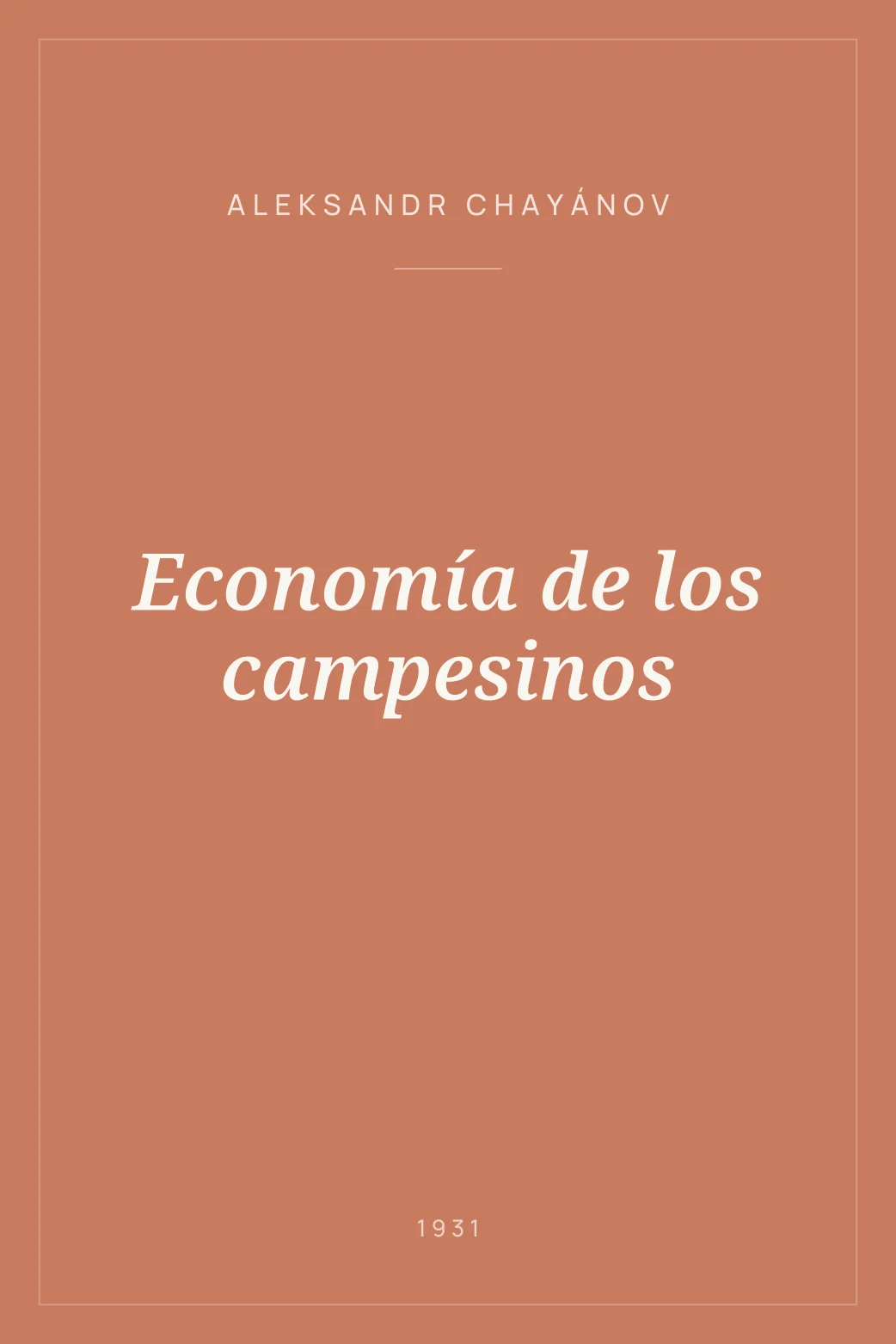 Portada de Economía de los campesinos