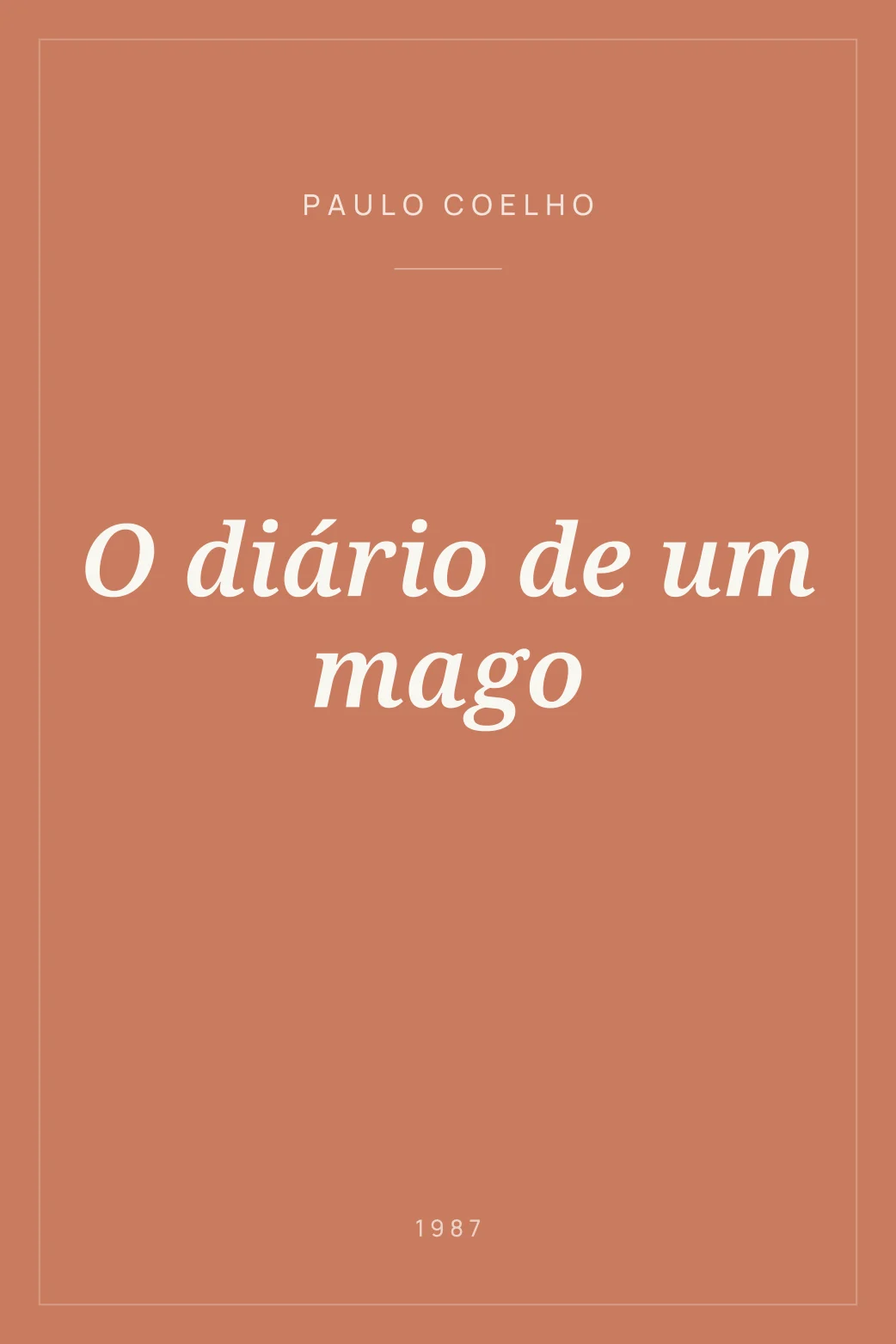 Portada de O diário de um mago