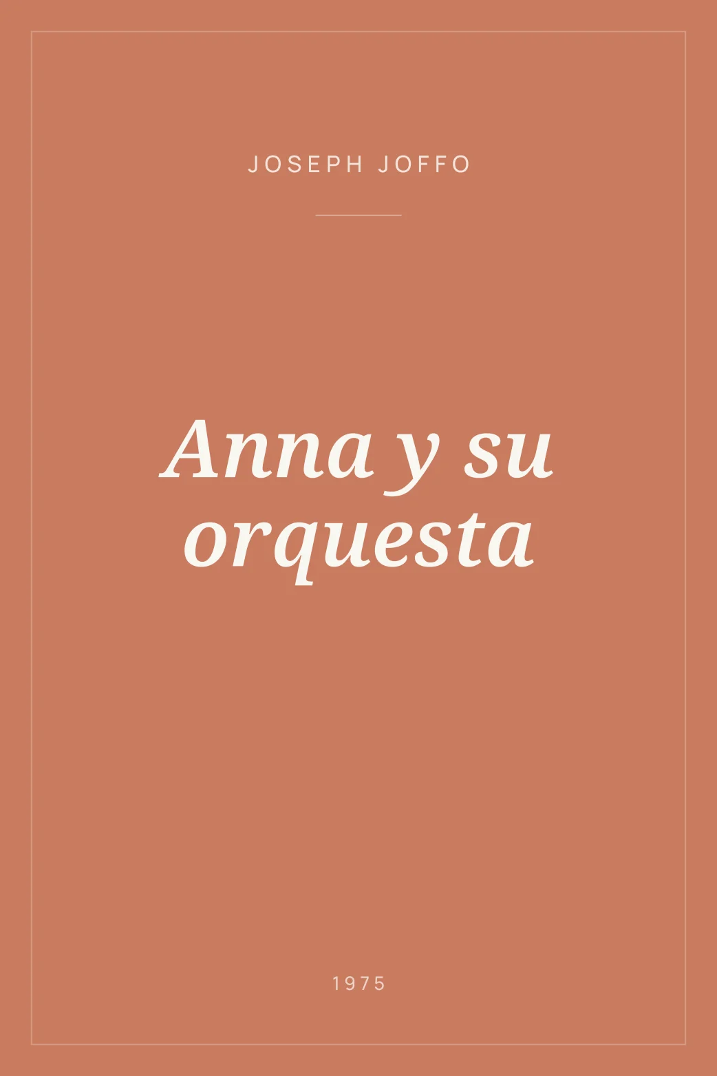 Portada de Anna y su orquesta