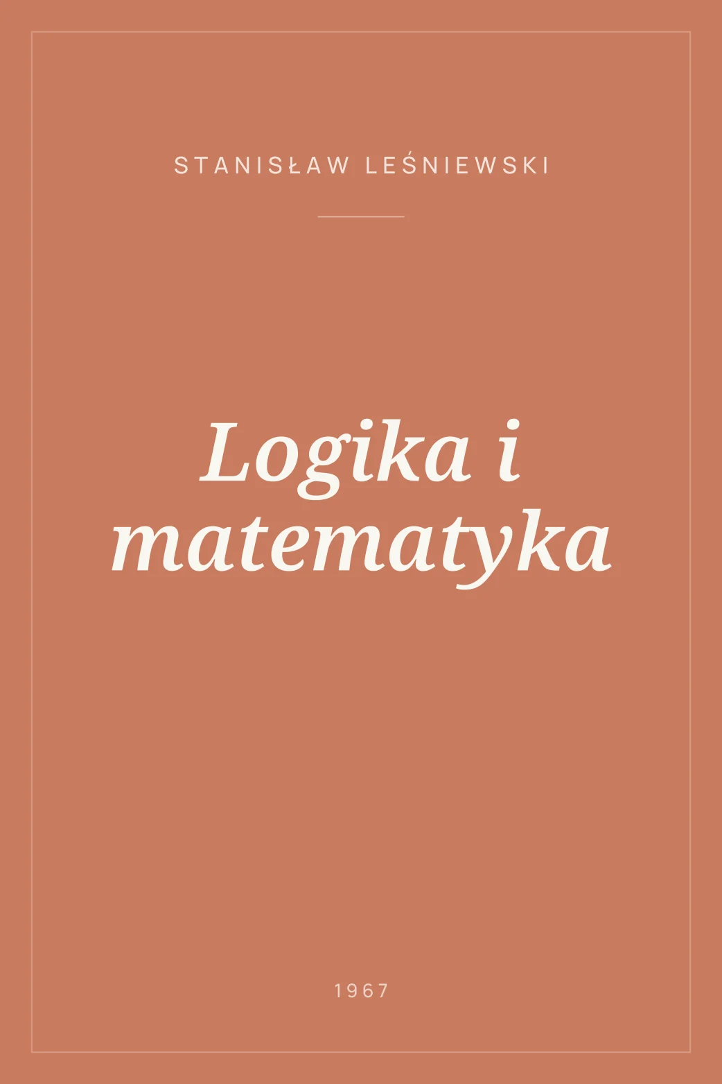 Portada de Logika i matematyka