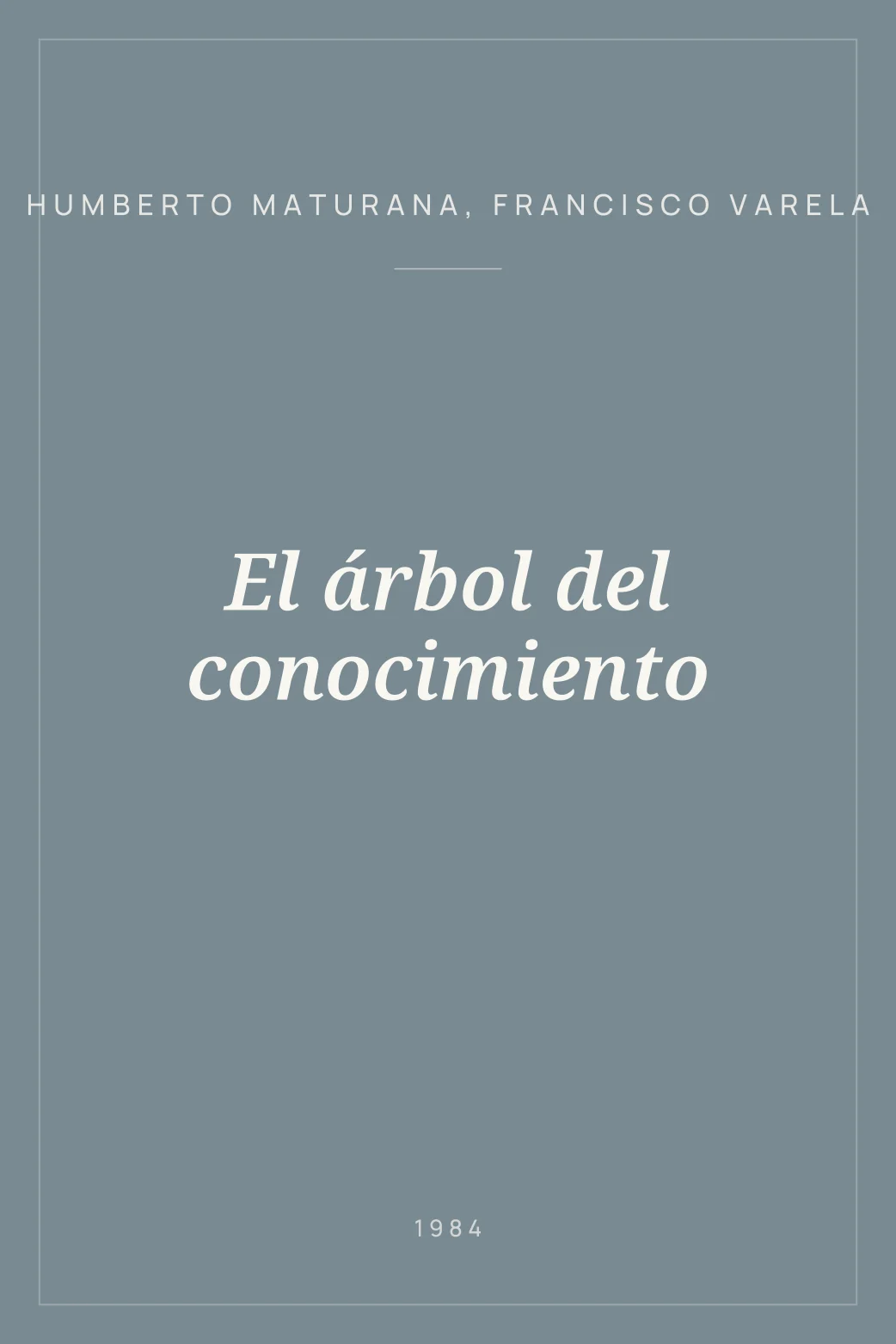 Portada de El árbol del conocimiento