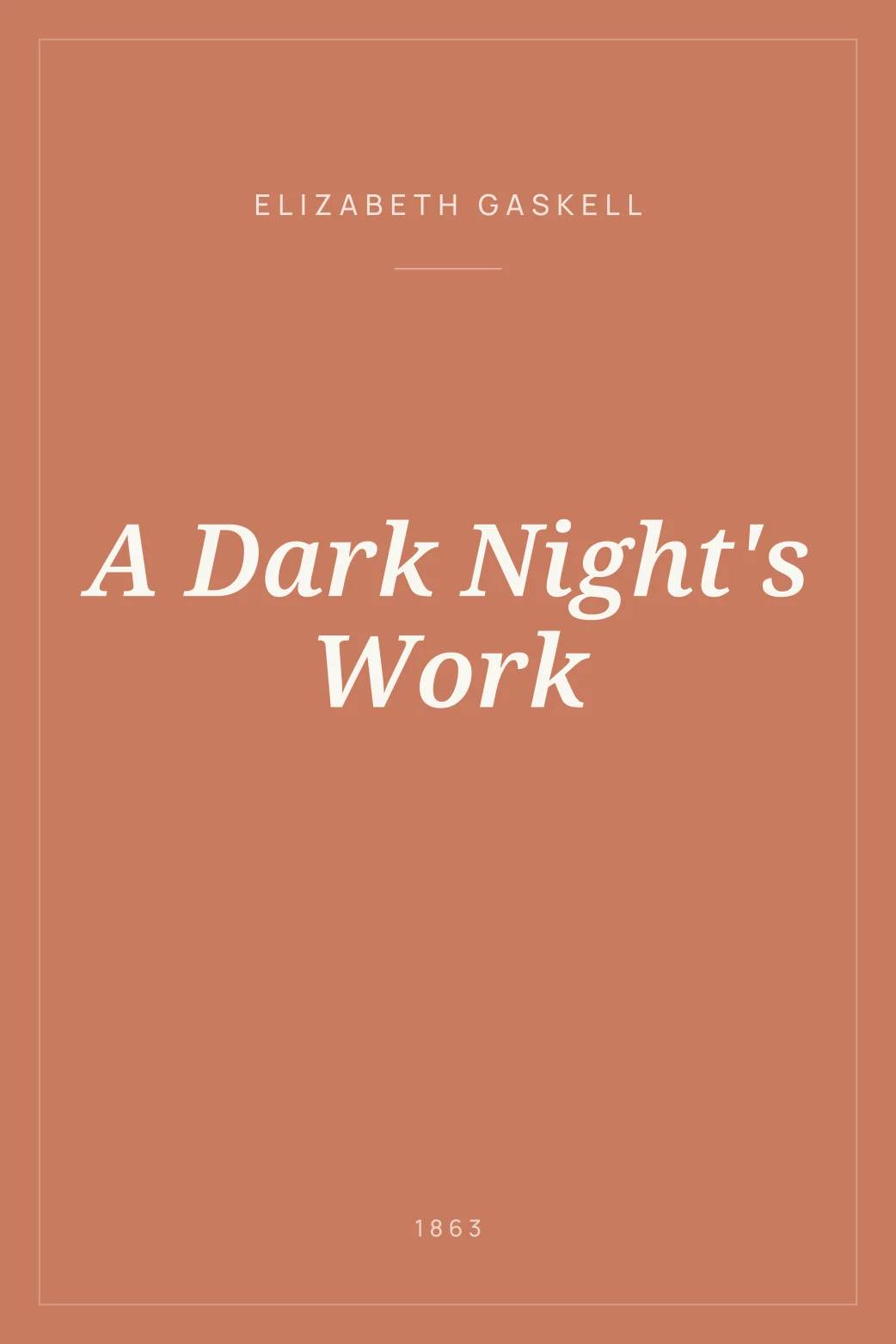 Portada de A Dark Night's Work