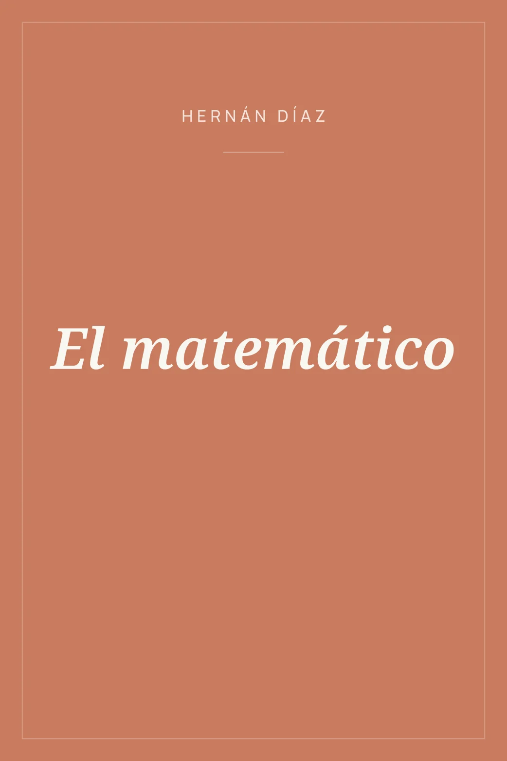 Portada de El matemático