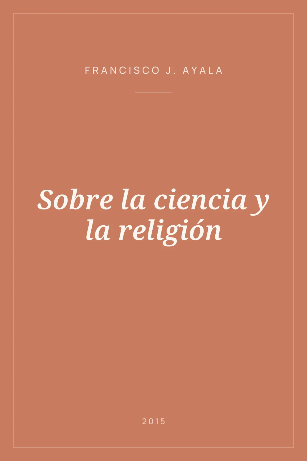 Portada de Sobre la ciencia y la religión