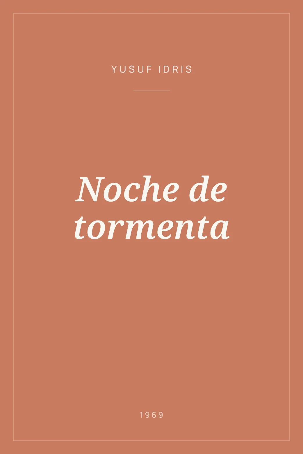 Portada de Noche de tormenta
