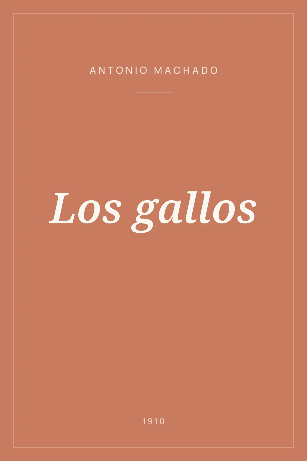 Portada de Los gallos