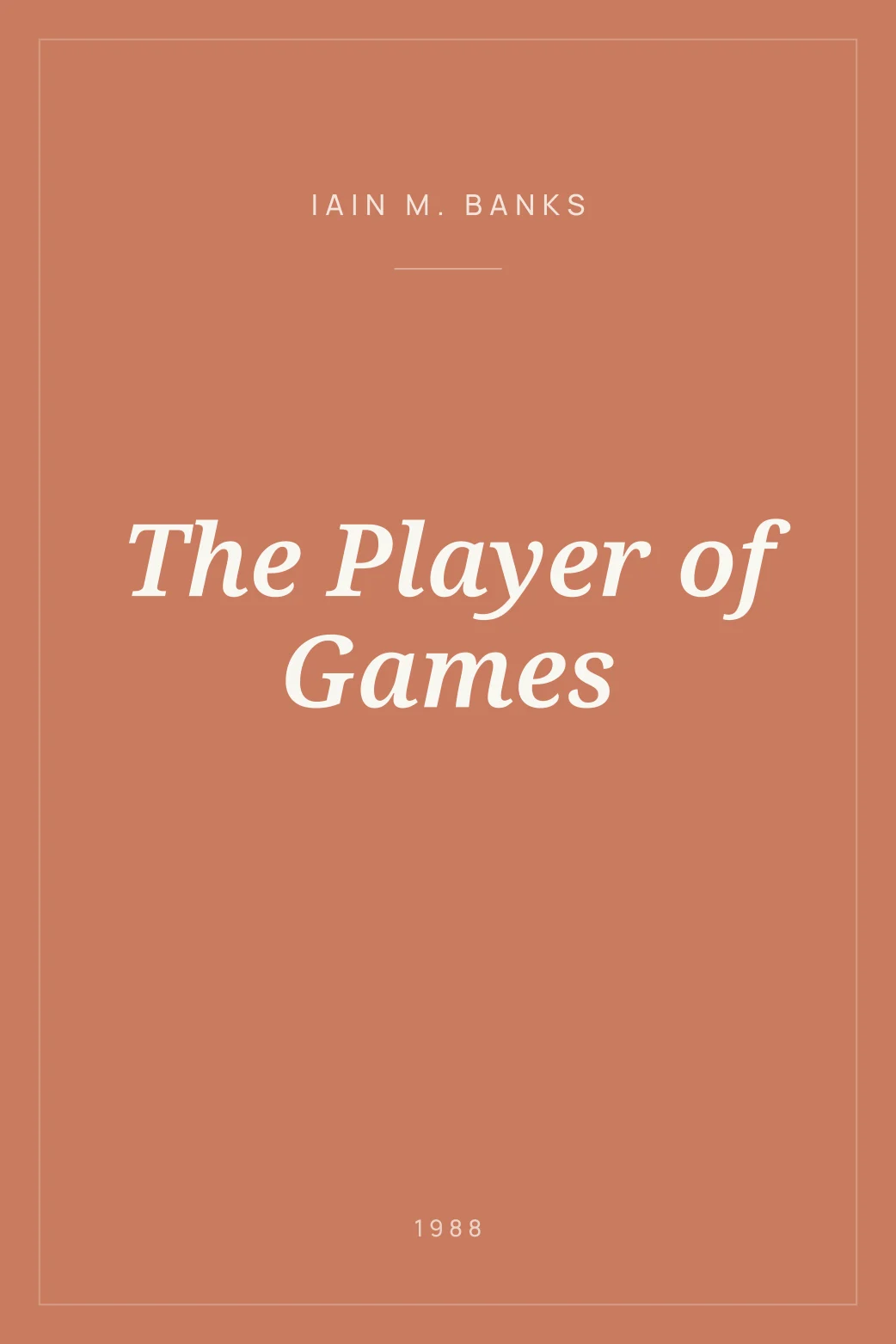 Portada de The Player of Games
